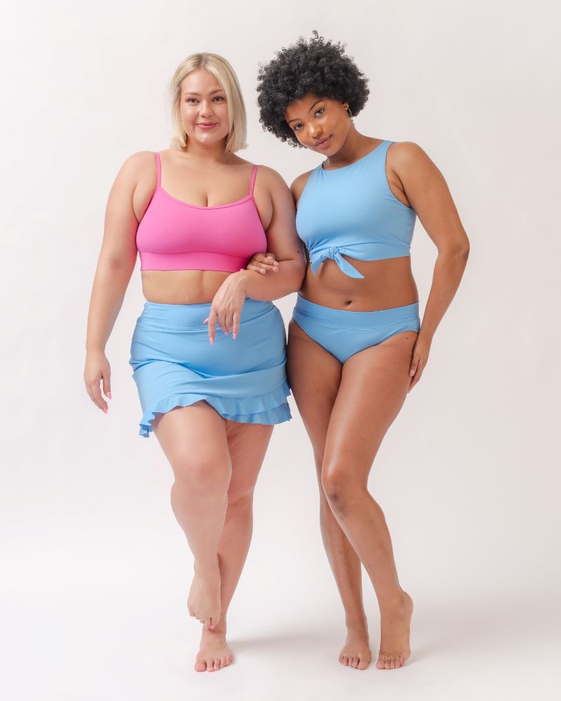 Peri Ultra High Waist Skirt w Bottoms Lime Ricki Swimwear