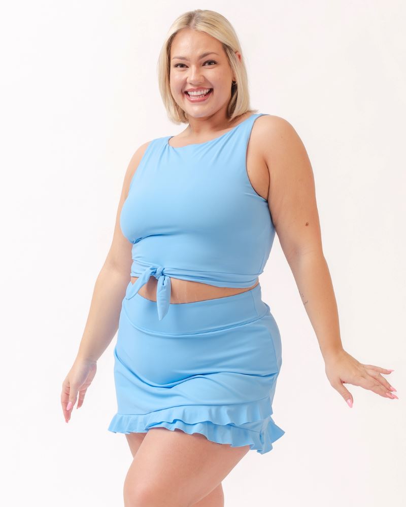 Plus size swim crop top online