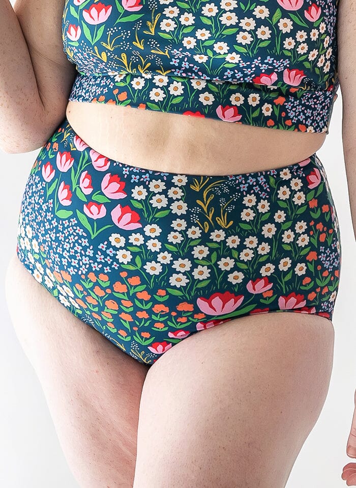 Lime Ricki Blixen Indigo Reversible Ultra High Waist Bottom XXS