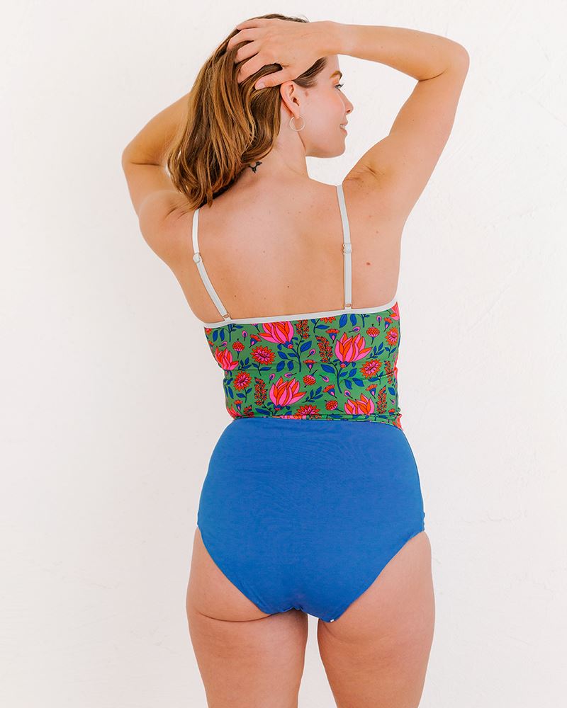 Lime Ricki Capri Capri Stripe Reversible Ultra High Waist Bottom